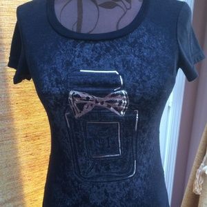 NEW Black Lace Back, Scoop Neck Top Blouse Juniors
